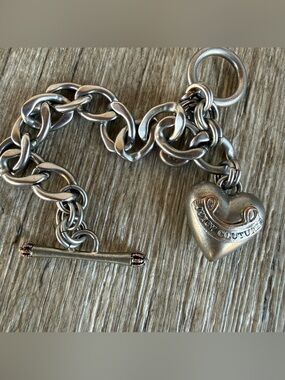 Silver-Tone Juicy Couture Charm Bracelet Purse Accessory Purse Charm